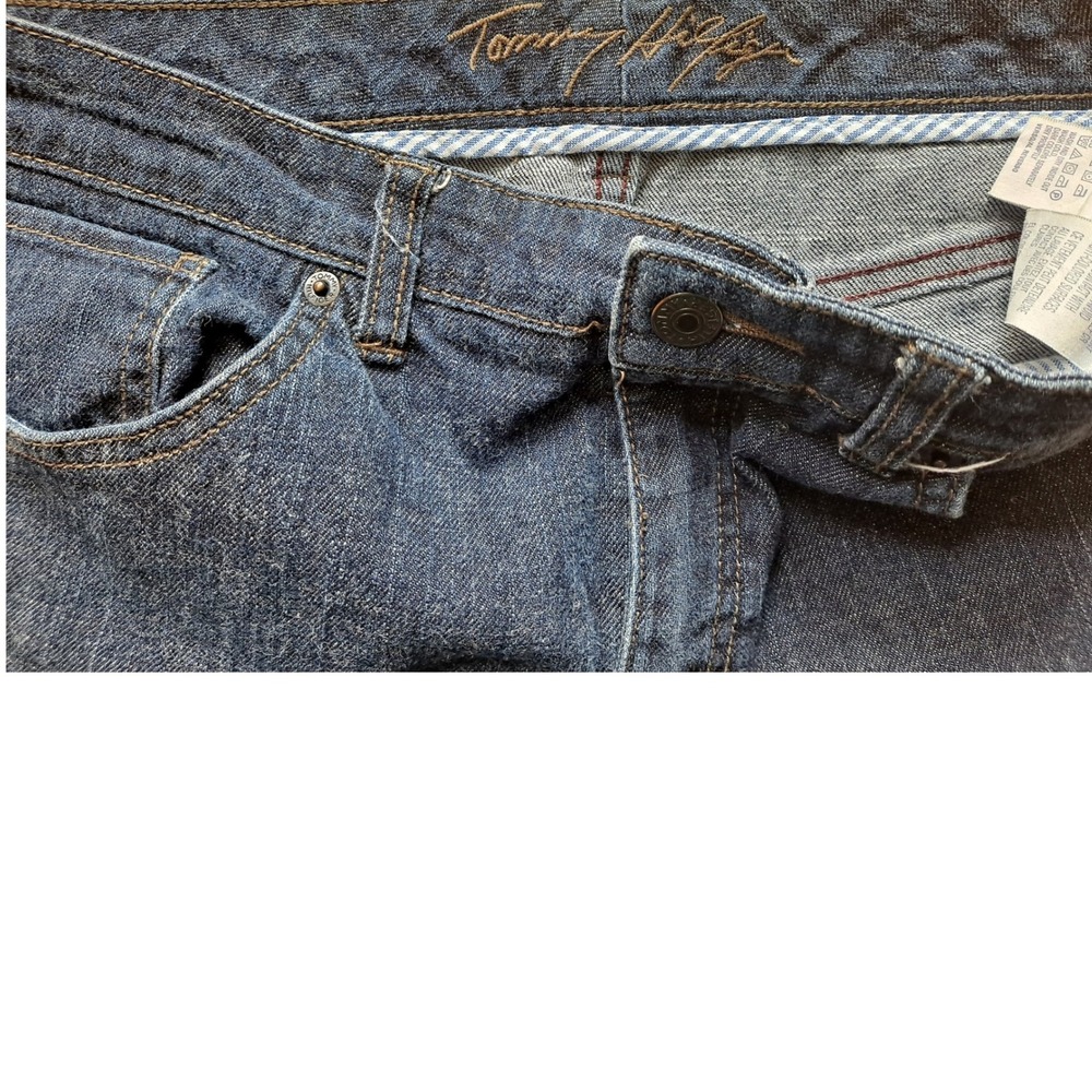 Tommy Hilfiger‎ Womens Jeans Blue Denim Size 12S Straight Leg Crop - Picture 3 of 8